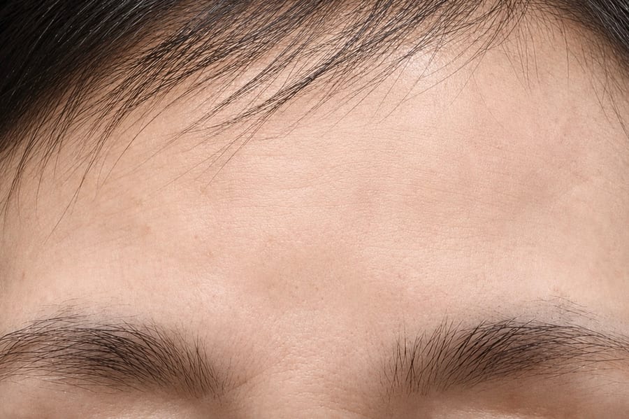 After Botulinum toxin — forehead lines, LUNN Dermatology Clinic (룬피부과의원)